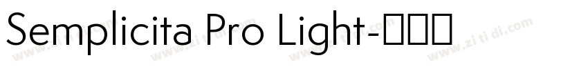 Semplicita Pro Light字体转换